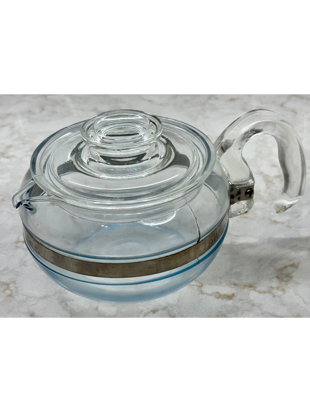 Vintage Pyrex Glass Teapot 6 Cup Carafe Mid to Late 1950's 8336-H
